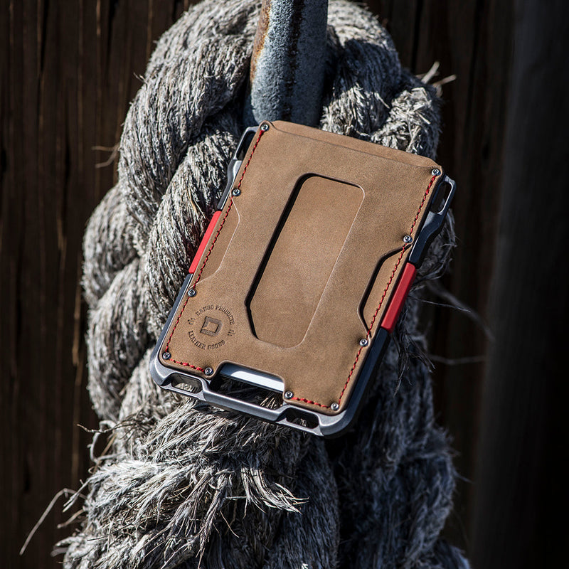 Load image into Gallery viewer, M1 Maverick™ Wallet - Special Edition - Slate Grey - Single Pocket Leather

