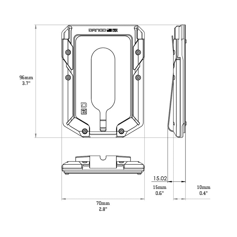 Load image into Gallery viewer, M4 MAVERICK™ RAIL WALLET with TITANIUM CLIP
