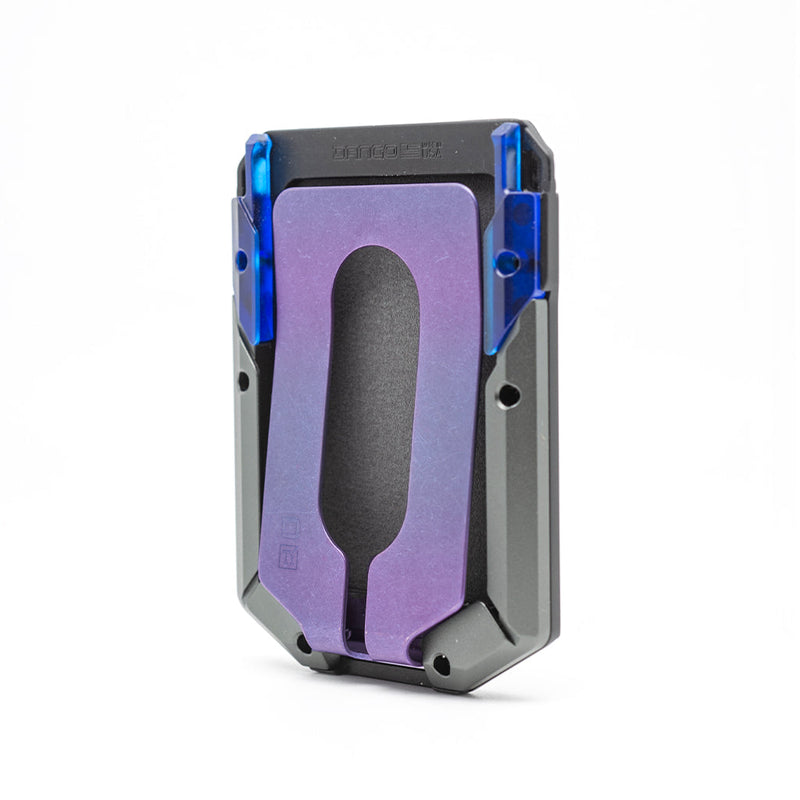 Load image into Gallery viewer, M4 SPECIAL EDITION MAVERICK™ RAIL WALLET with BURPLE ANODIZED TITANIUM CLIP
