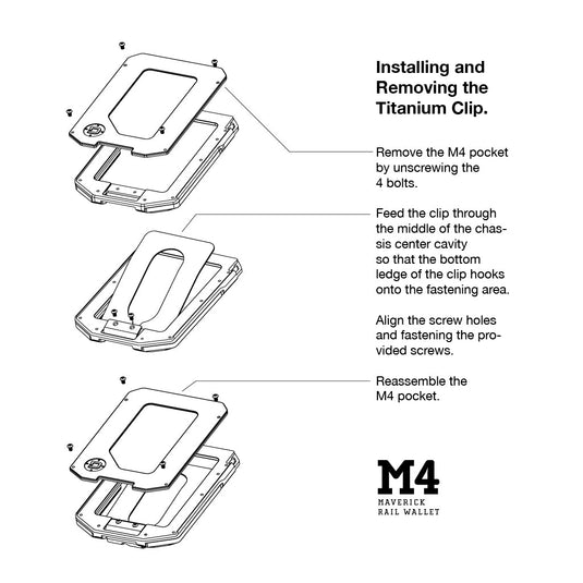 M4 TITANIUM MONEY CLIP