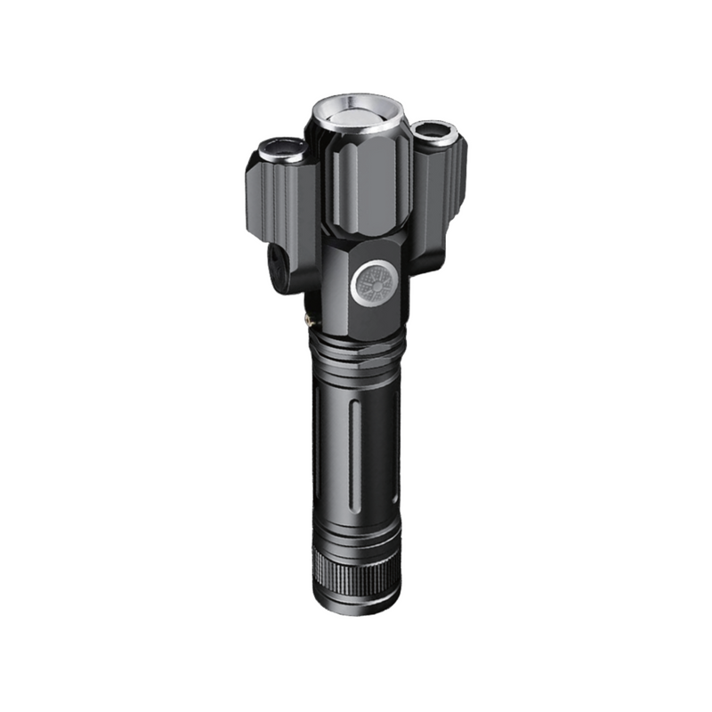 Load image into Gallery viewer, 3 Head Zoomable Rechargeable LED Flashlight
