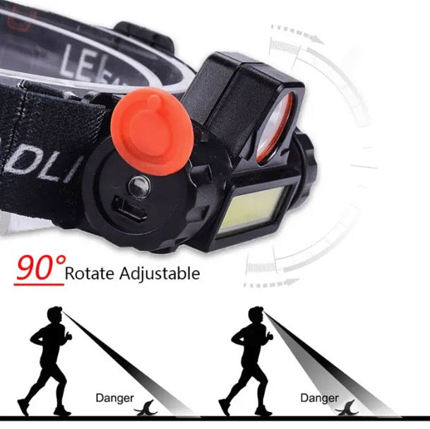 Load image into Gallery viewer, USB Rechargeable Waterproof LED Headlamp
