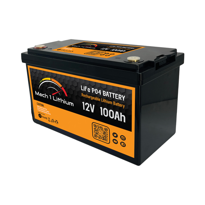 Load image into Gallery viewer, 12.8V 100Ah LiFePO4 Deep Cycle Lithium Battery

