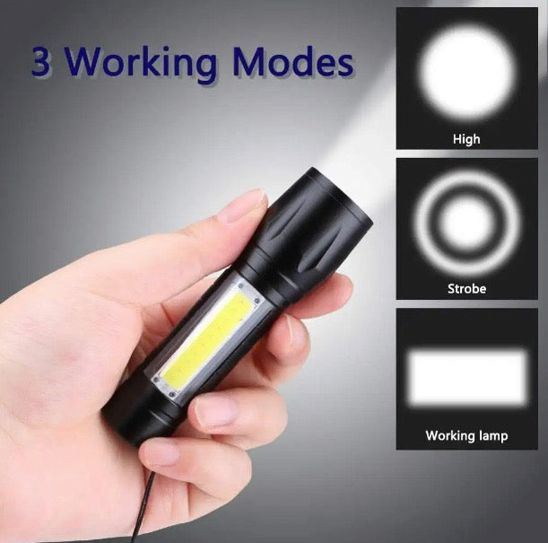 Load image into Gallery viewer, Mini LED Rechargeable Flashlight
