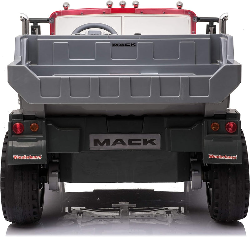 Load image into Gallery viewer, Mack Truck 2 Seater Children&#39;s Electric Car W/Mack Hood Ornament
