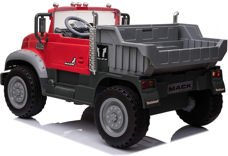 Load image into Gallery viewer, Mack Truck 2 Seater Children&#39;s Electric Car W/Mack Hood Ornament
