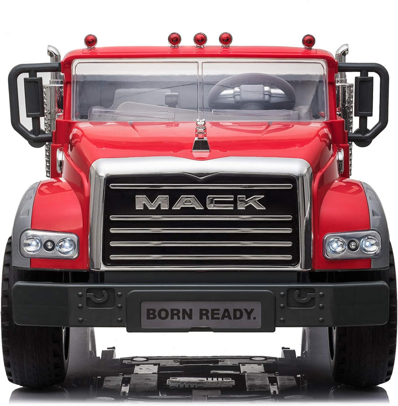 Load image into Gallery viewer, Mack Truck 2 Seater Children&#39;s Electric Car W/Mack Hood Ornament
