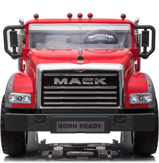 Mack Truck 2 Seater Children's Electric Car W/Mack Hood Ornament