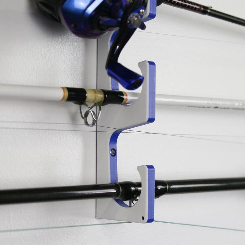 Load image into Gallery viewer, Made in the USA Premium Fishing Rod Racks | Wall or Ceiling or Boat Mounted
