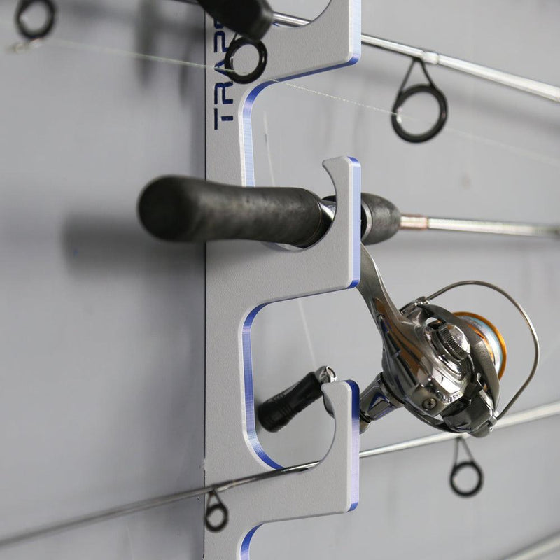 Load image into Gallery viewer, Made in the USA Premium Fishing Rod Racks | Wall or Ceiling or Boat Mounted
