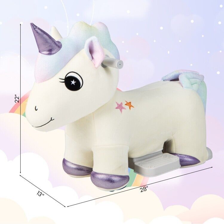 Load image into Gallery viewer, Magical Electric Unicorn Ride-On Toy with Music and Handlebars for Kids
