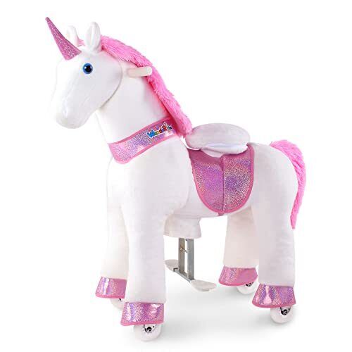 Load image into Gallery viewer, Magical Pink Unicorn Ride-On Toy for Kids Ages 4-9
