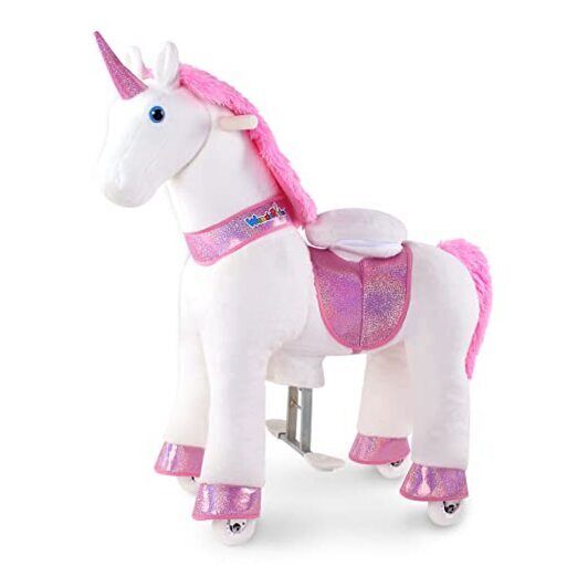 Load image into Gallery viewer, Magical Pink Unicorn Ride-On Toy for Kids Ages 4-9

