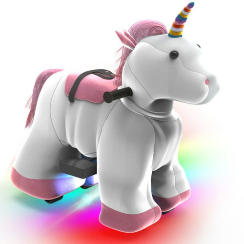 Load image into Gallery viewer, Magical Unicorn 6V Electric Ride On Car for Girls Ages 2-4 with LED Lights
