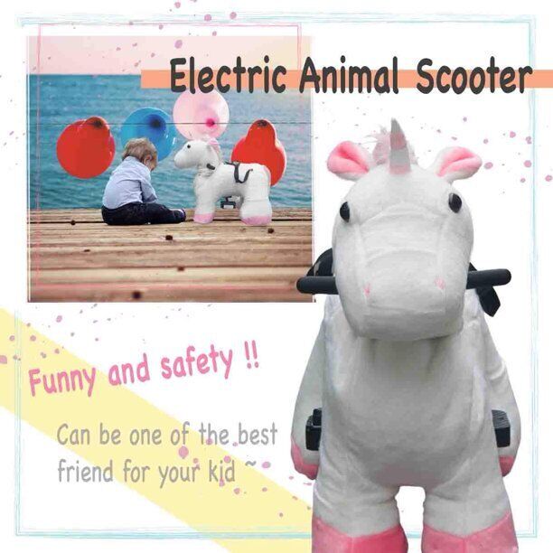 Load image into Gallery viewer, Magical Unicorn 6V Electric Ride On Car for Girls Ages 2-4 with LED Lights
