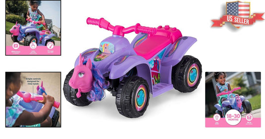 Magical Unicorn Ride-On for Toddlers - Suitable for Ages 1.5-3 - Supports up to 44 lbs - Easy and Fun to Ride