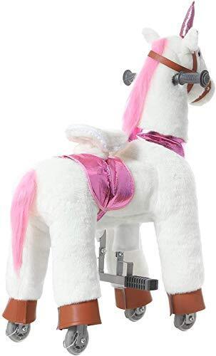 Load image into Gallery viewer, Magical Unicorn Ride-On Toy for Kids Ages 3-6 - Premium Small White Design
