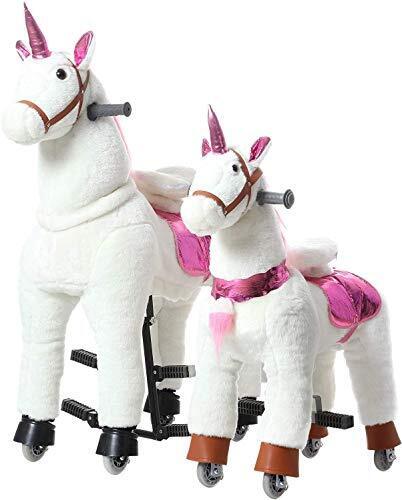 Load image into Gallery viewer, Magical Unicorn Ride-On Toy for Kids Ages 3-6 - Premium Small White Design
