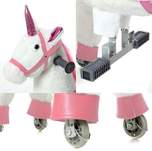 Magical Unicorn Ride-On Toy for Kids Ages 3-6 - Premium Small White Design