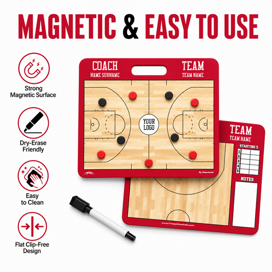 Custom WNBA Basketball Coaching Board 15.7 x 12.6 in (Magnetic)