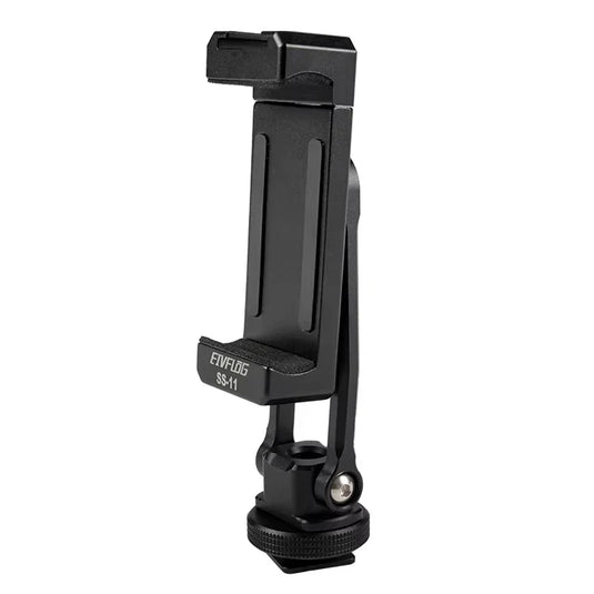 Linkogear Aluminum Phone Clamp Mount 360° Rotating Cold Shoe Tripod