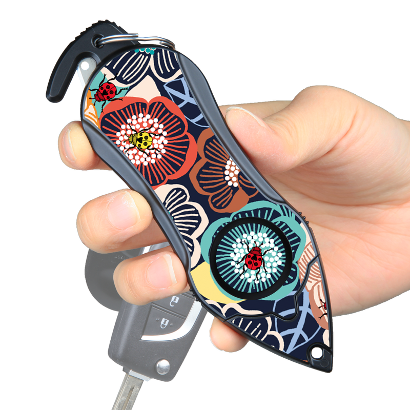 Load image into Gallery viewer, Personal Alarm Keychain Safety Emergency Tool (Ladybug)
