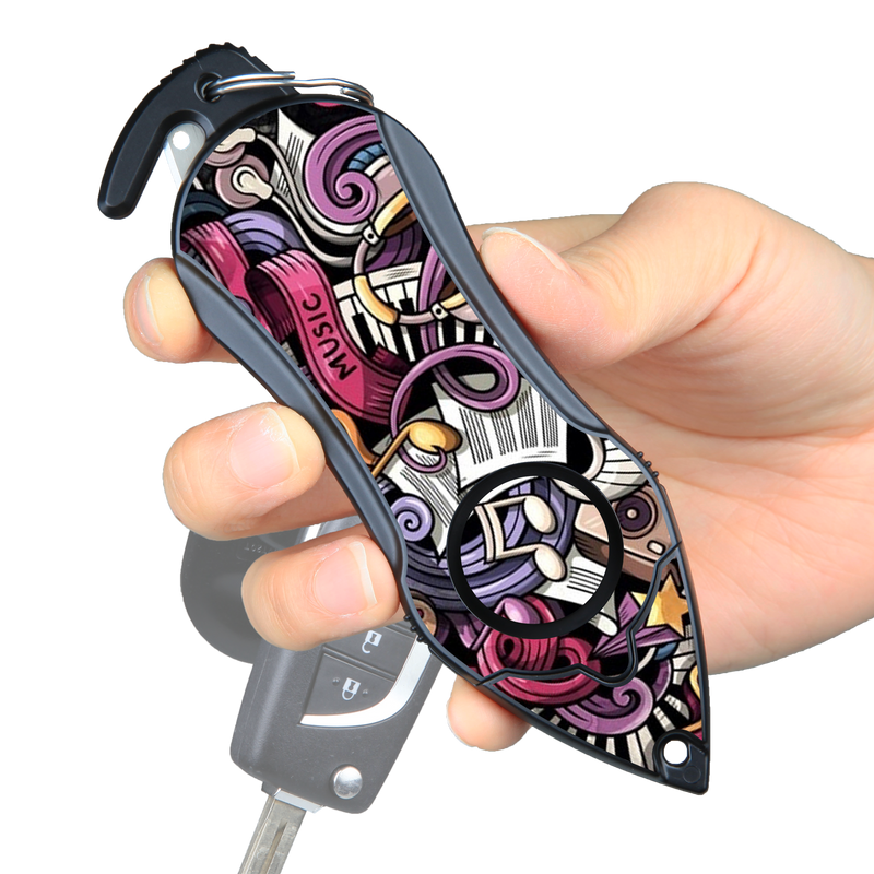 Load image into Gallery viewer, Personal Alarm Keychain Safety Emergency Tool (Music)
