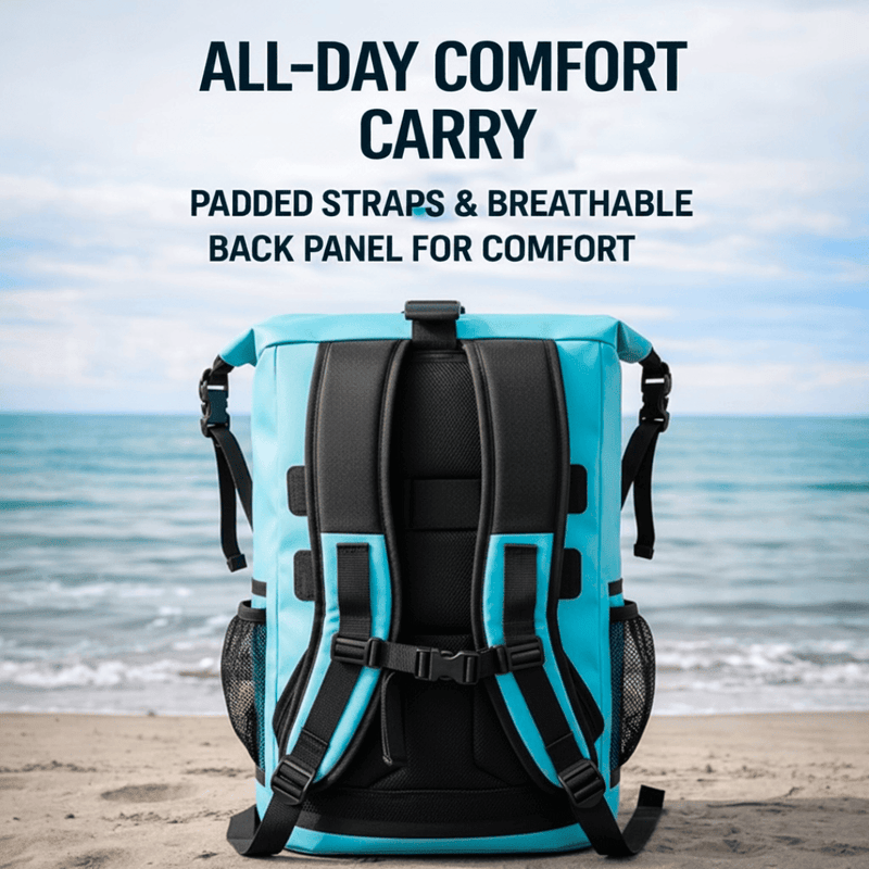Load image into Gallery viewer, 30L Waterproof Backpack – Roll-Top Dry Bag for Beach, Travel &amp; Outdoor Gear
