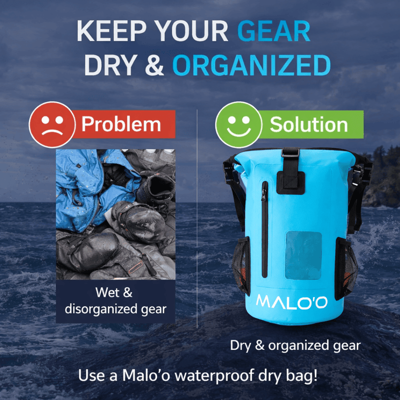Load image into Gallery viewer, 30L Waterproof Backpack – Roll-Top Dry Bag for Beach, Travel &amp; Outdoor Gear

