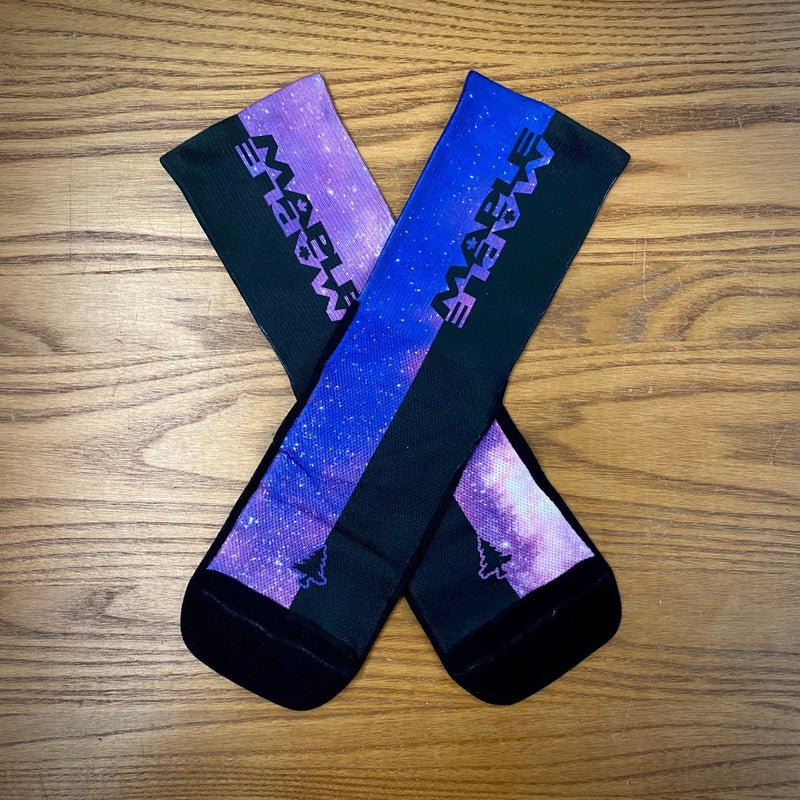 Load image into Gallery viewer, Maple Flip SUB6 6" Socks - Intergalactic
