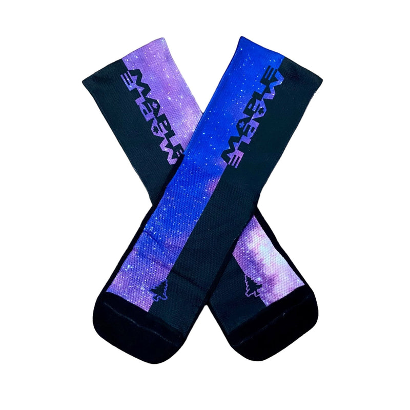 Load image into Gallery viewer, Maple Flip SUB6 6" Socks - Intergalactic
