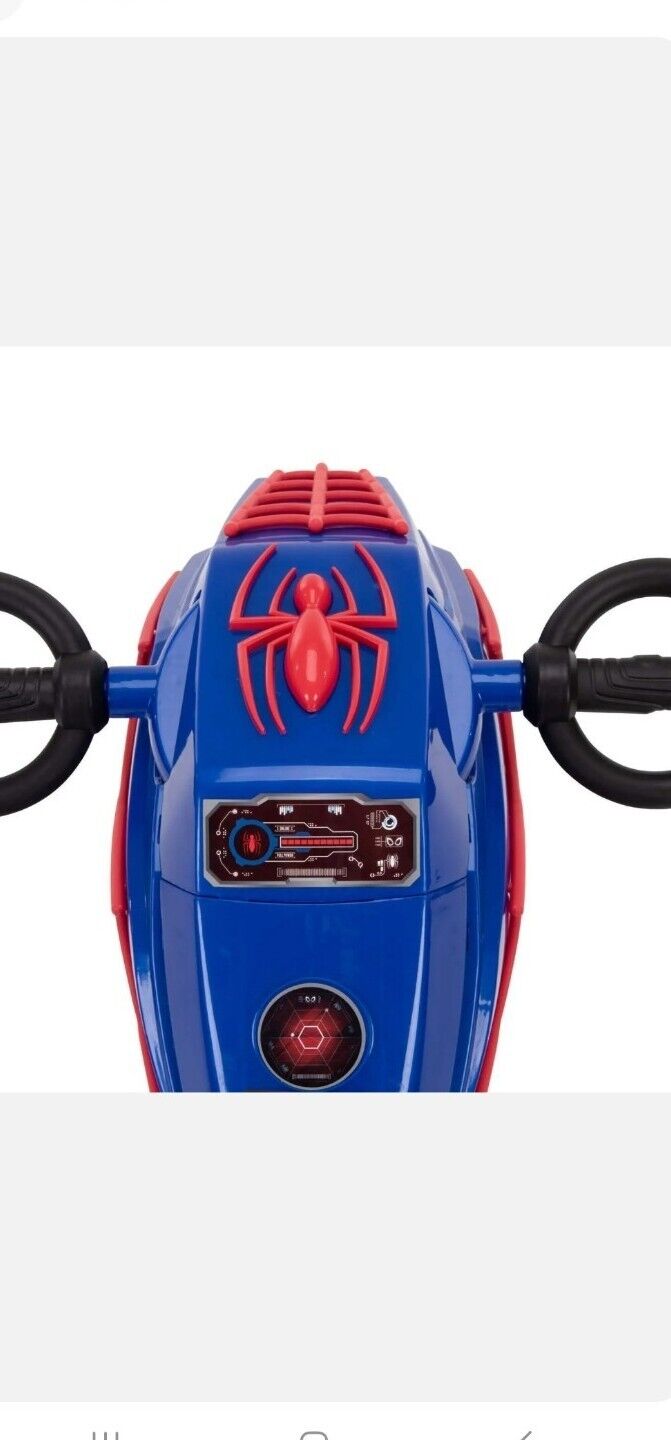 Load image into Gallery viewer, Marvel Spider-Man Electric Ride-On Motorcycle for Kids by Huffy
