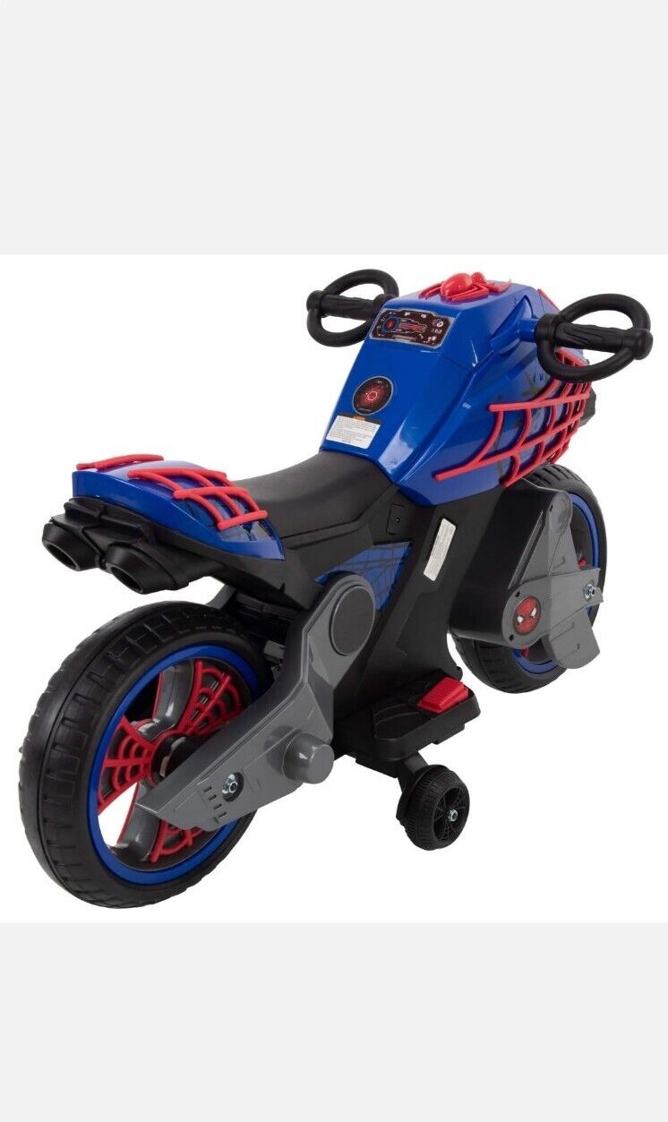 Load image into Gallery viewer, Marvel Spider-Man Electric Ride-On Motorcycle for Kids by Huffy
