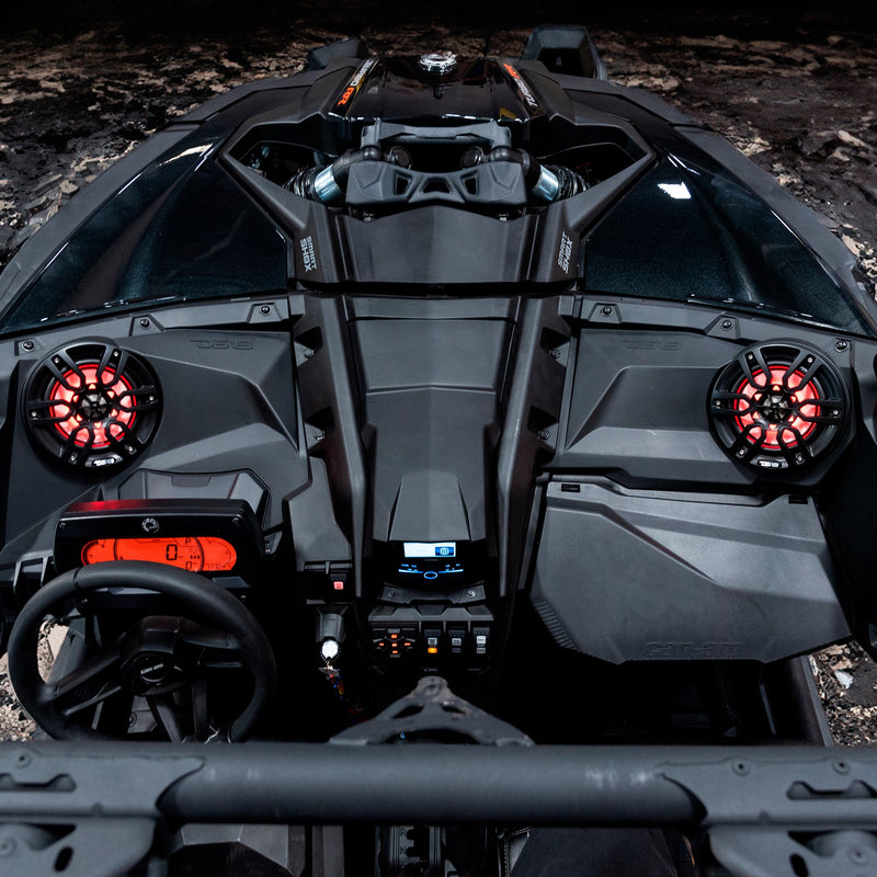 Load image into Gallery viewer, Can-Am Maverick X3 Dashboard Panel Loaded with 6.5&quot; Speaker and RGB Lights
