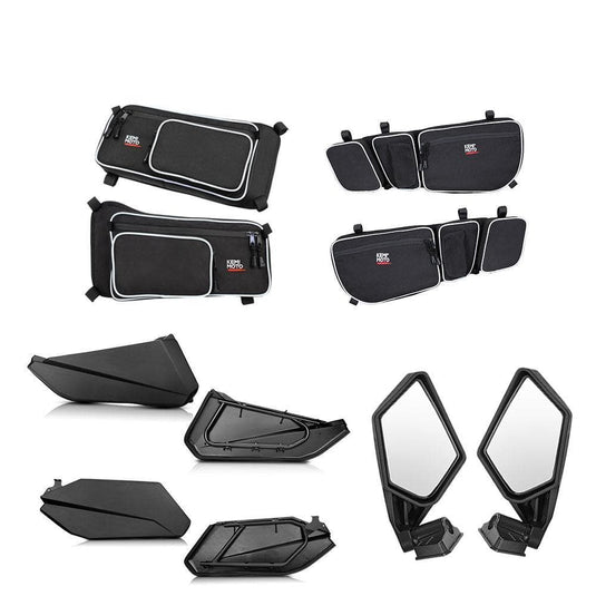 Door/ Door Bags / Rear Side Mirror Combo For Can Am Maverick X3 / Max Turbo R