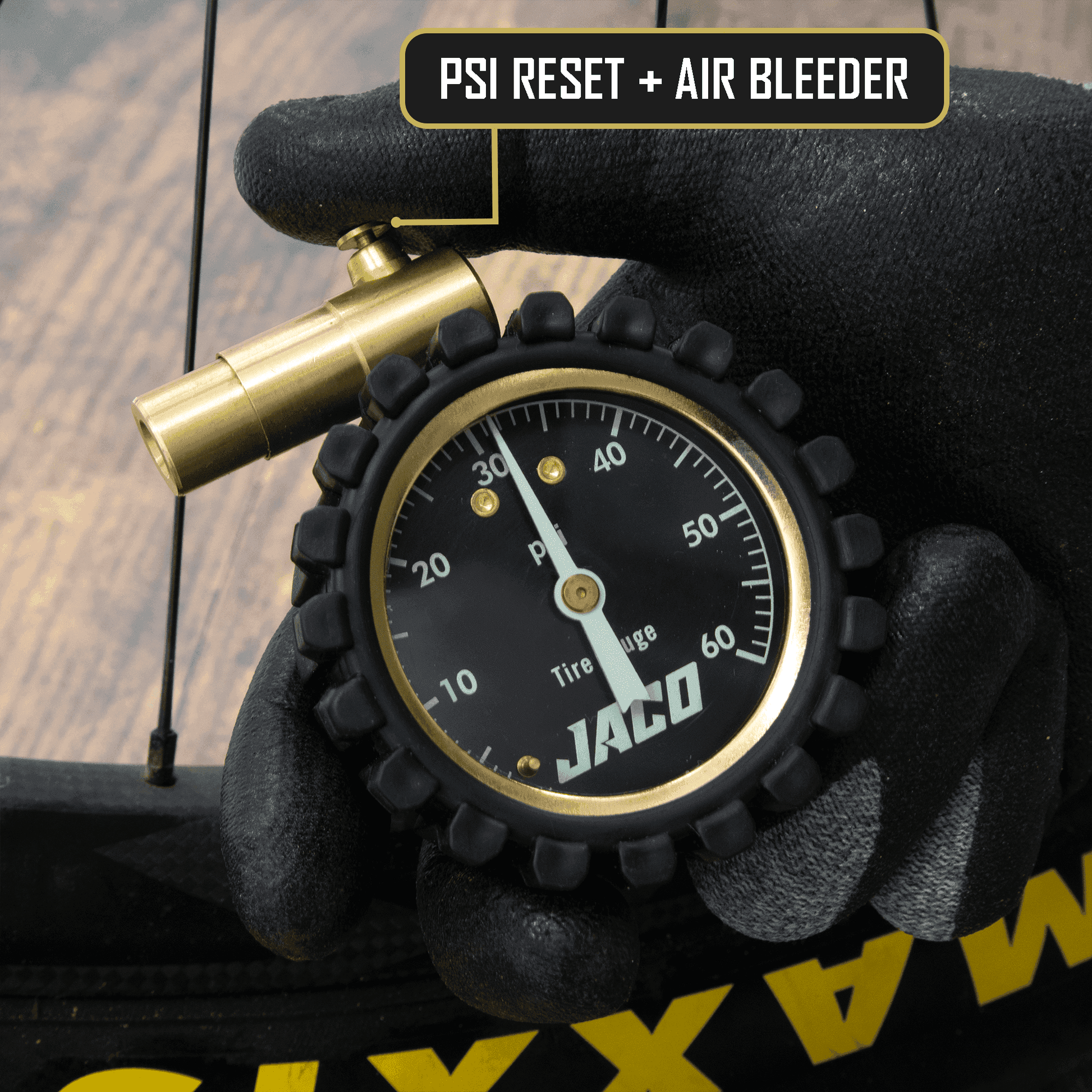 MBX-60 Presta Tire Pressure Gauge for Bikes (Max 60 PSI) | MTB & XC Series - Skoutley Outdoors LLC