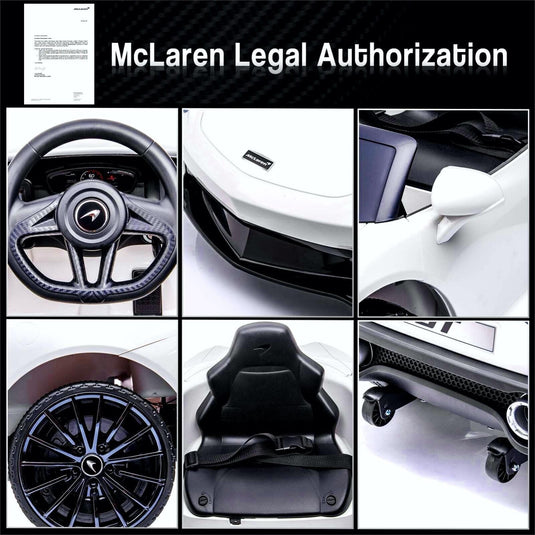McLaren Ride On Car for Kids: 12V Electric with Remote Control