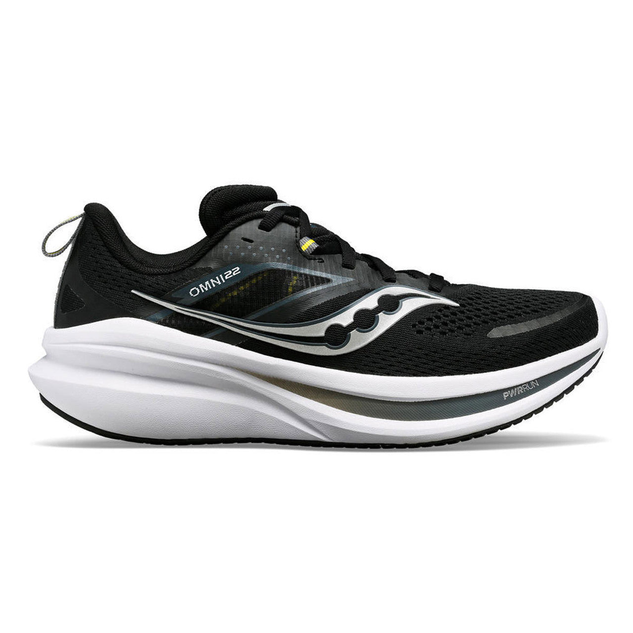 Women's Saucony Omni 22, Black/White, 7 B Medium - Skoutley Outdoors LLC