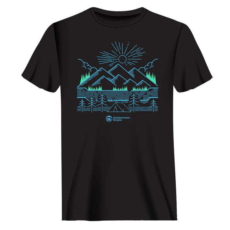 Load image into Gallery viewer, Camping Lines Man T-Shirt
