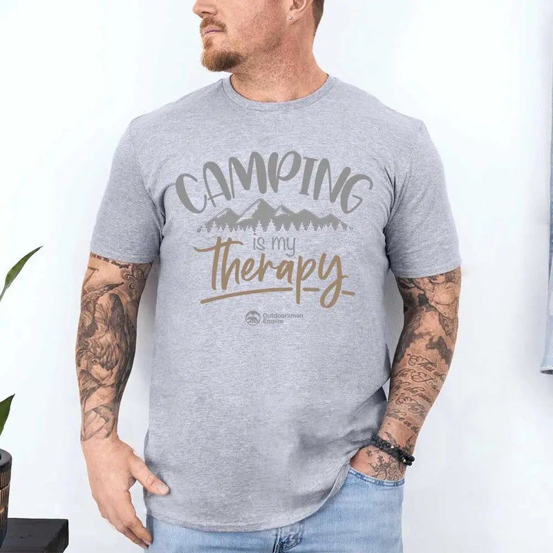 Load image into Gallery viewer, Camping Is My Therapy Man T-Shirt
