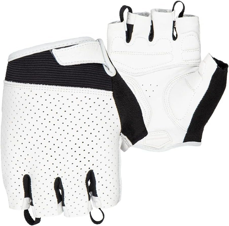 Load image into Gallery viewer, Lizard Skins Aramus Classic Leather Cycling Gloves V2 – Unisex (Diamond White, X-Small)
