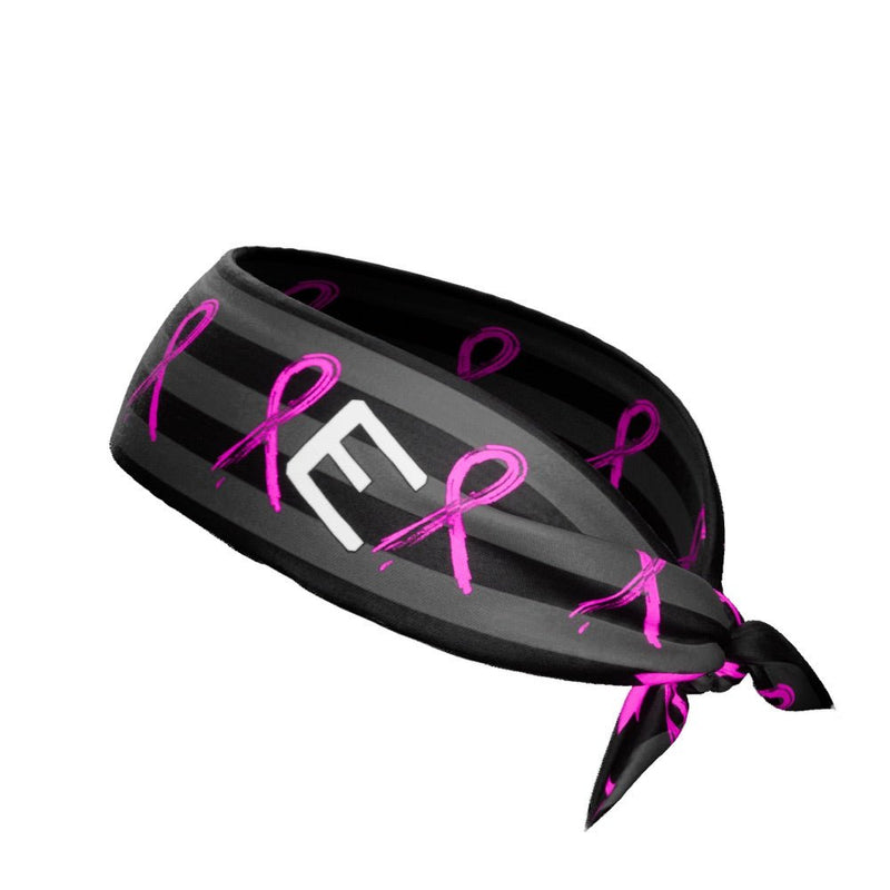 Load image into Gallery viewer, Shadow USA Flag - Breast Cancer Awareness Tie Headband
