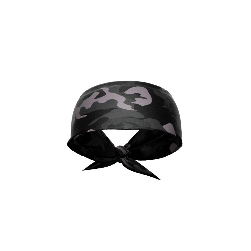 Load image into Gallery viewer, Blackout Camo Tie Headband
