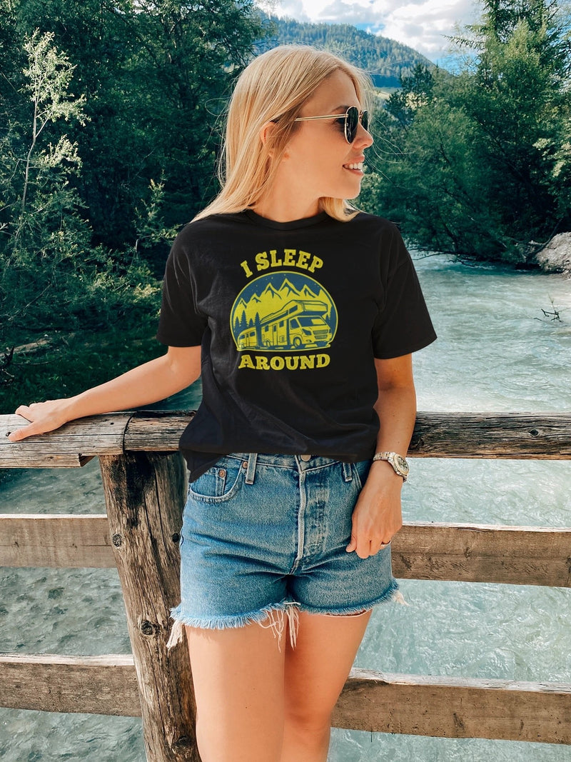 Load image into Gallery viewer, I Sleep Around T-Shirt for Women
