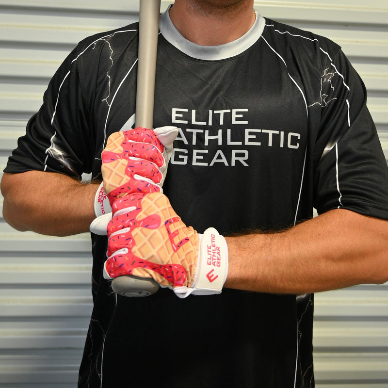 Load image into Gallery viewer, Pink Ice Cream Batting Gloves
