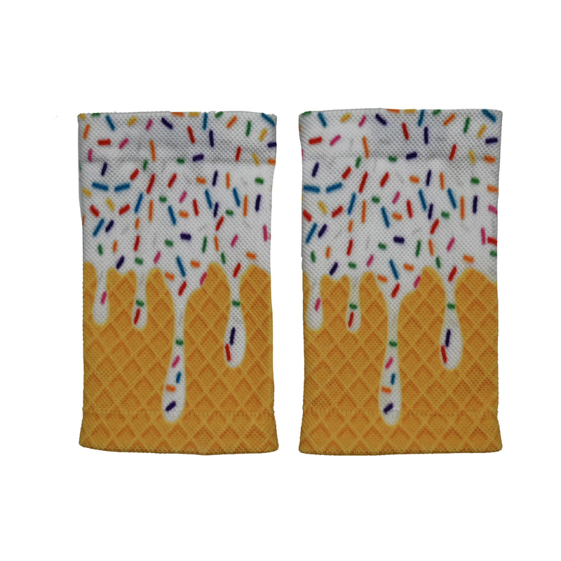 Load image into Gallery viewer, White Ice Cream Wrist Support Sleeves
