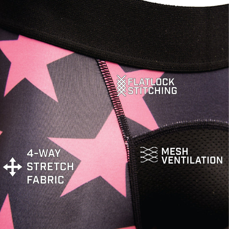 Load image into Gallery viewer, Shadow USA Flag - Breast Cancer Awareness Compression Tights
