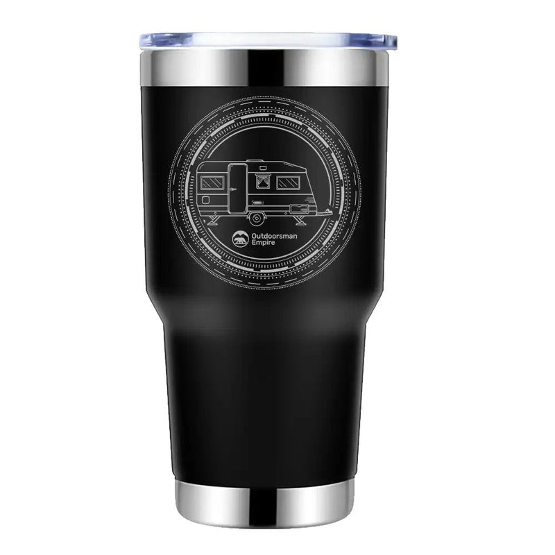 Load image into Gallery viewer, Camping Kaleidoscope 30oz Insulated Vacuum Sealed Tumbler
