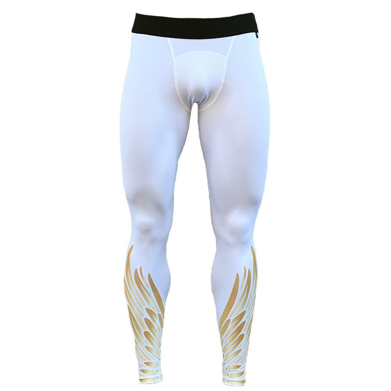 Load image into Gallery viewer, Gold Wing Compression Tights

