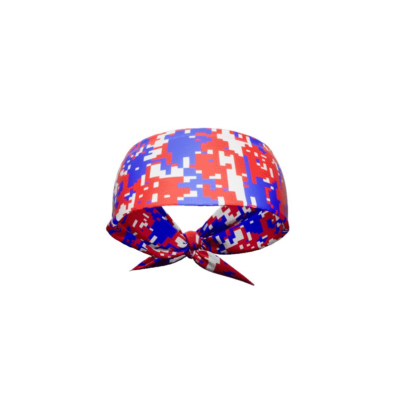 Load image into Gallery viewer, RWB Digi Camo Tie Headband
